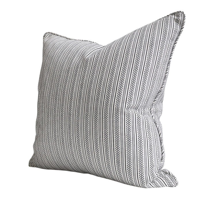 Black Broken Stripe Cushion