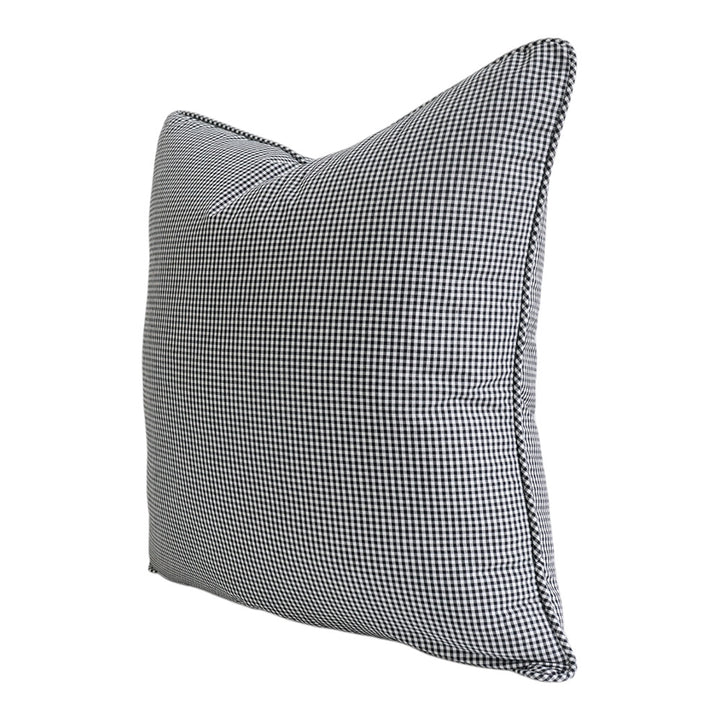 Black & White Mini Check Cushion