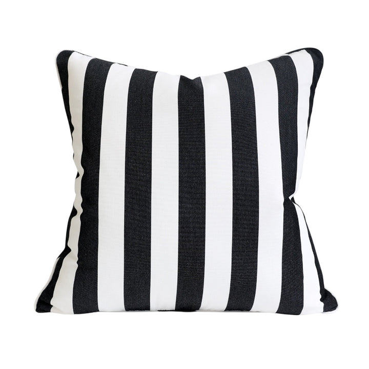 Black & White Stripe Outdoor Cushion