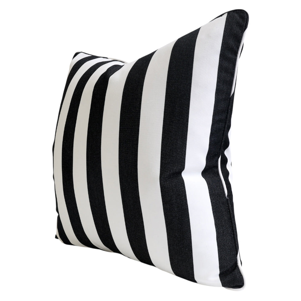 Black & White Stripe Outdoor Cushion