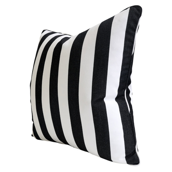 Black & White Stripe Outdoor Cushion