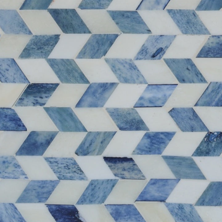 Blue Diamonds Bone Box