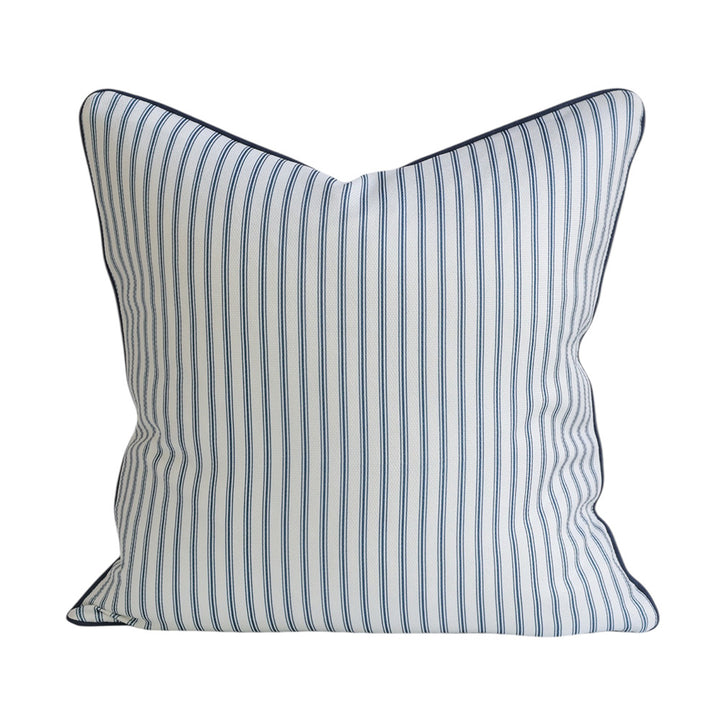 Lou Blue Floral Embroidered Cushion