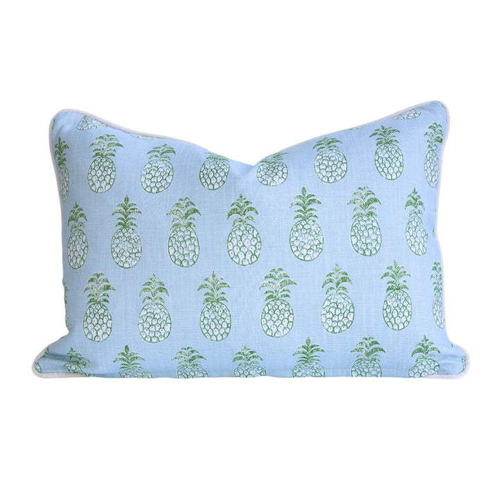 Blue Pineapple Lumbar Cushion