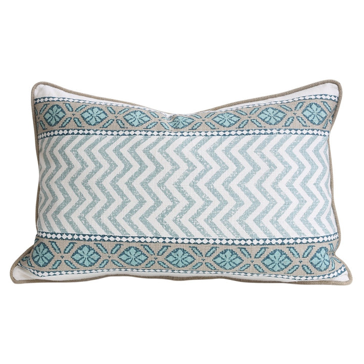 Blue Rect Zig Zag Lumbar