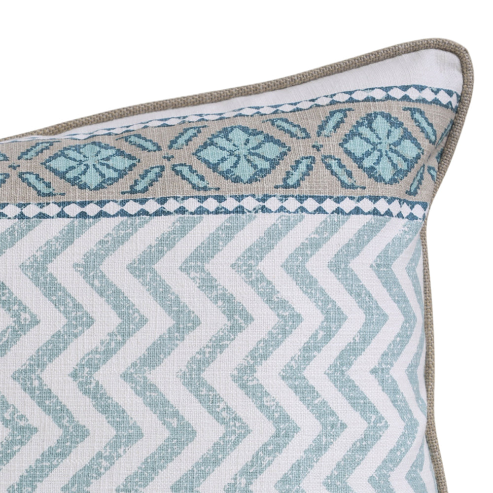 Blue Rect Zig Zag Lumbar