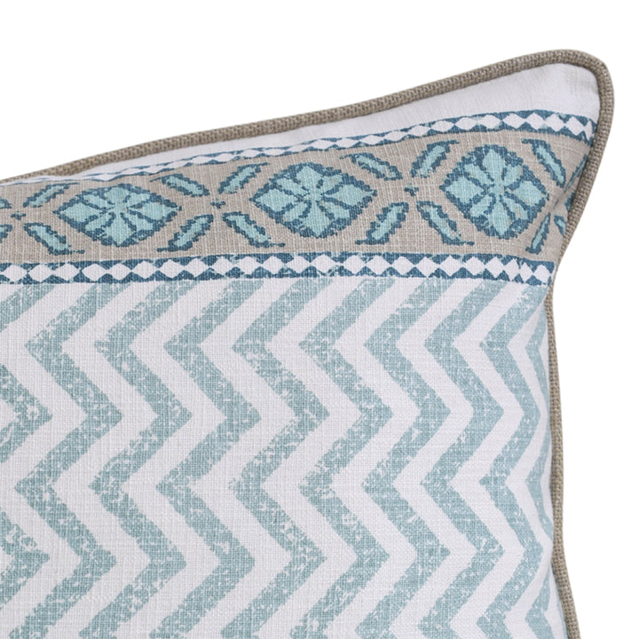 Blue Rect Zig Zag Lumbar