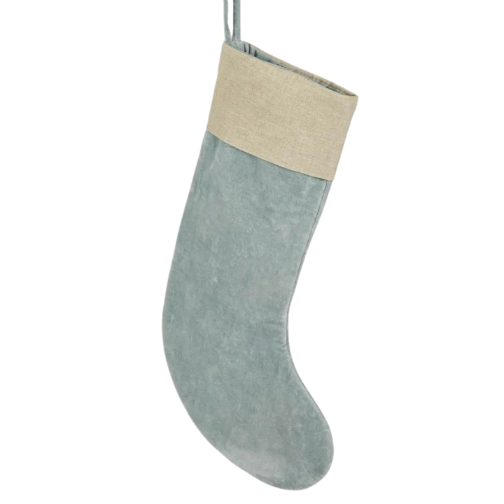 Velvet Stocking Baby Blue