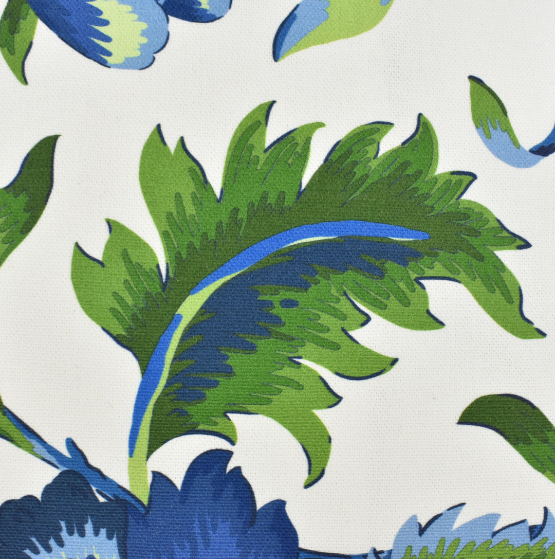 Blue Floral Outdoor Cushion