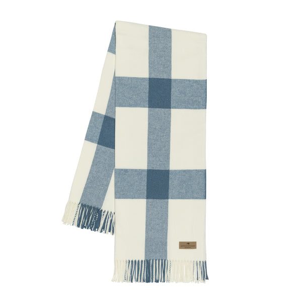 Blue Plaid Throw