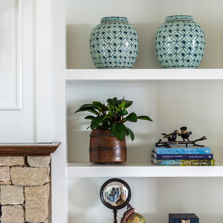 Blue And White Coin Ming Jar