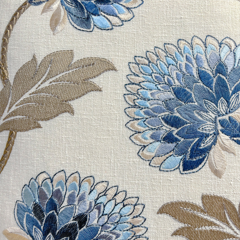 Blue Dahlia Cushion