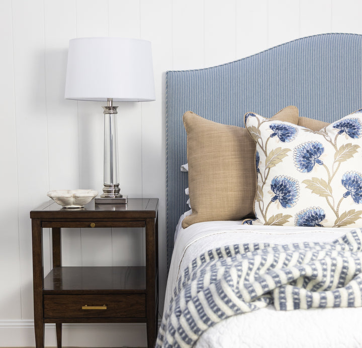 Blue Dahlia Cushion