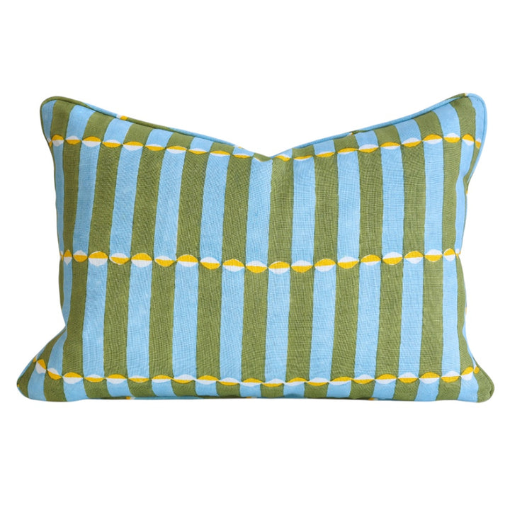 Blue & Green Stripe Lumbar