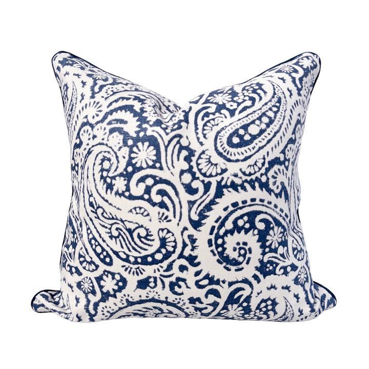 Blue Paisley Cushion