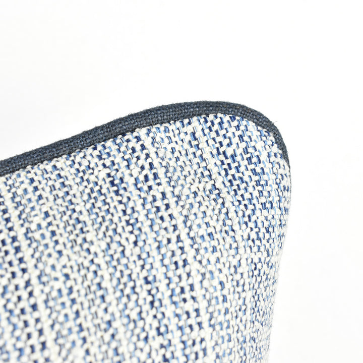Blue & White Tweed stripe Cushion