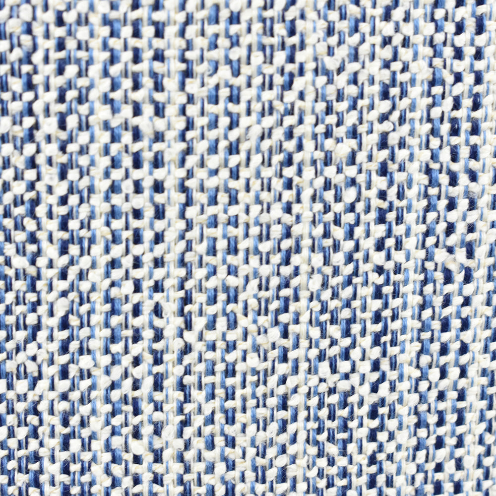 Blue & White Tweed stripe Cushion