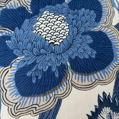 Blue & White Floral Cushion