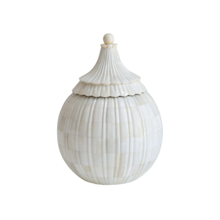 Decorative Bone Carved Jar