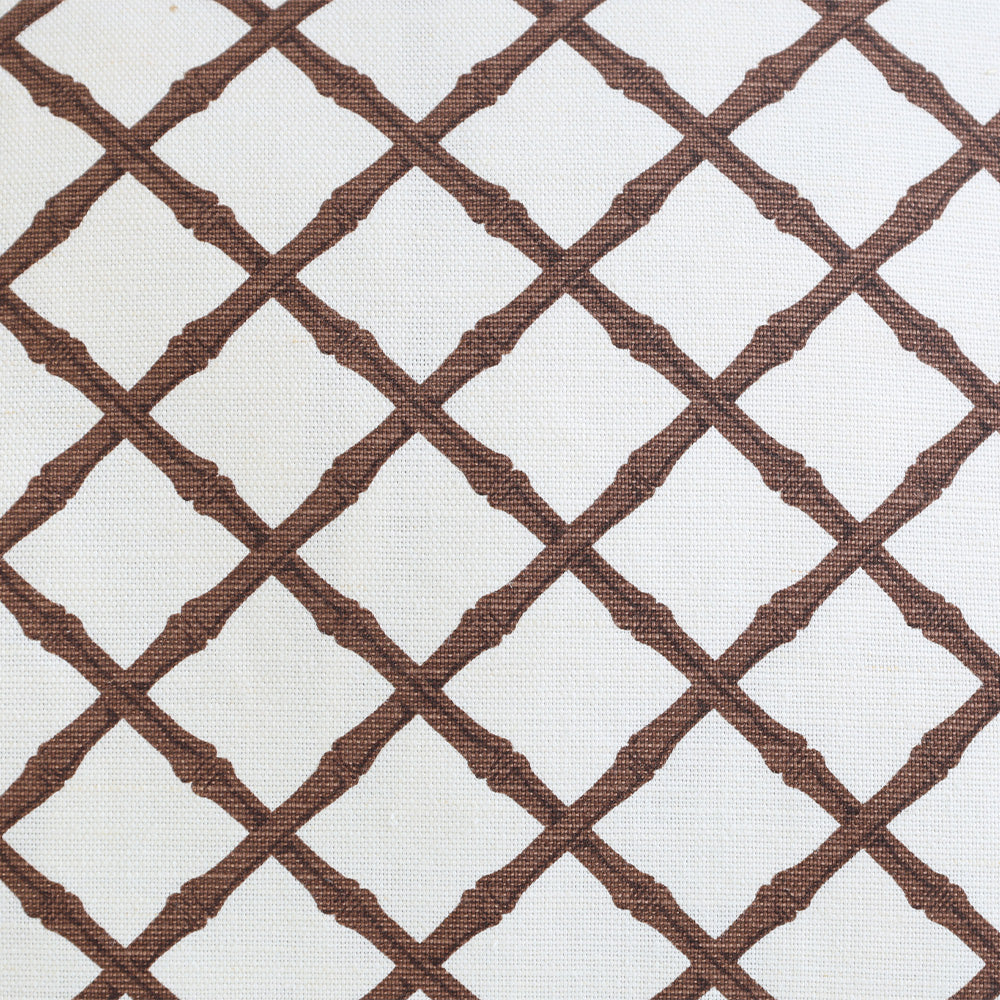 Brown Trellis Cushion