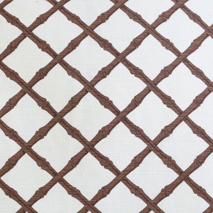 Brown Trellis Cushion