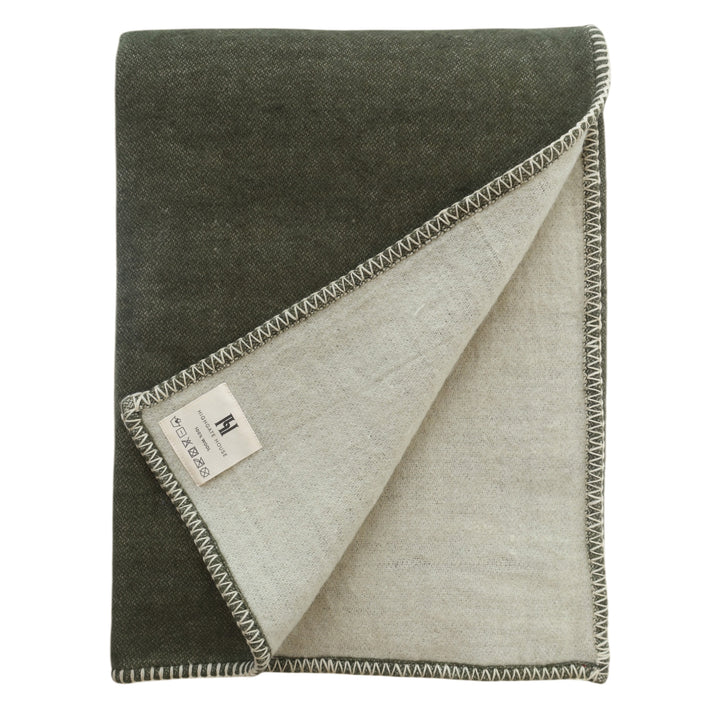 Brushed Throw Olive Green