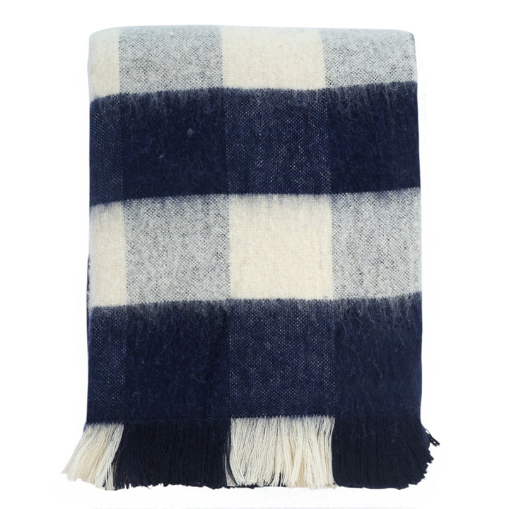 Buffalo Check Throw Navy