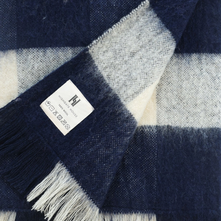 Buffalo Check Throw Navy