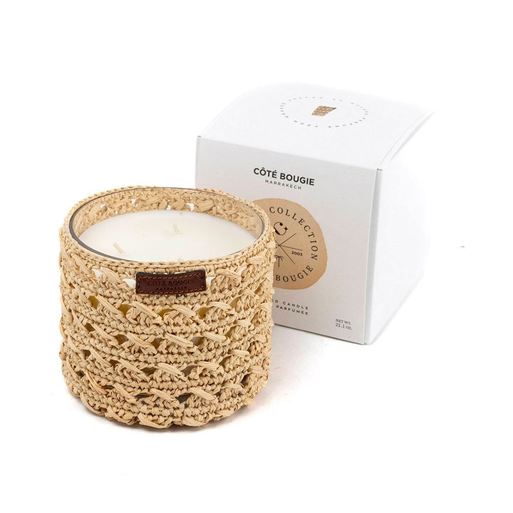 Zina Raffia Candle M