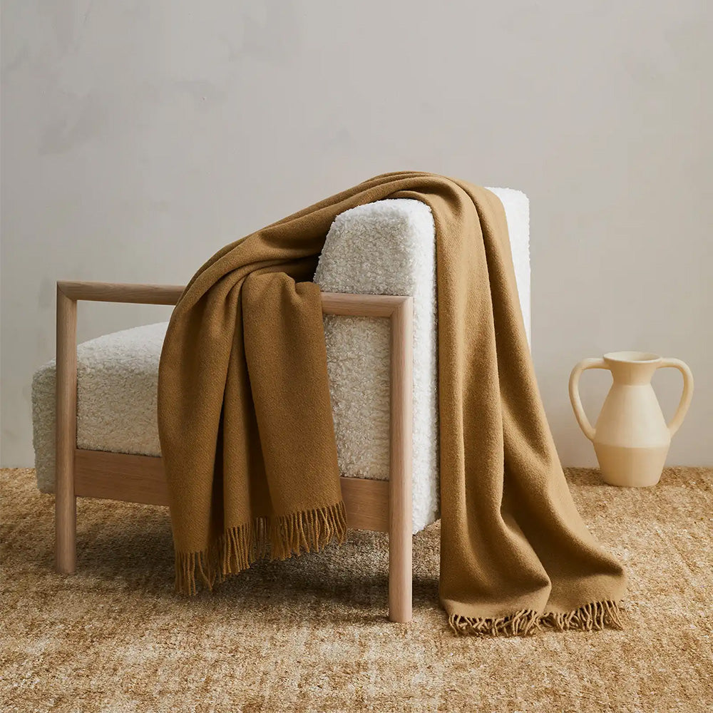 Camel Woolen Throw