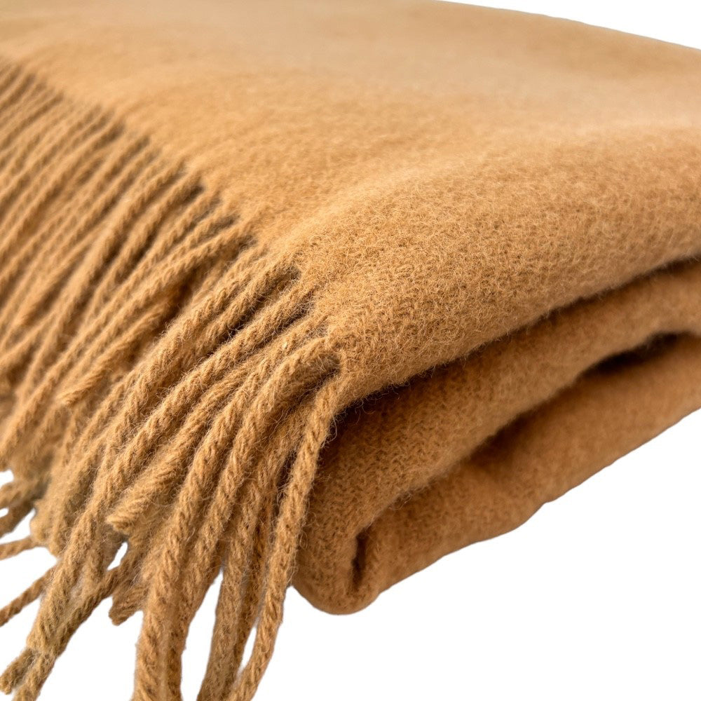 Camel Woolen Throw