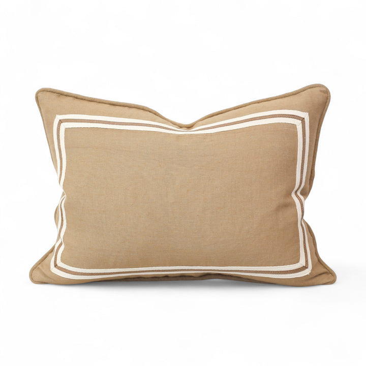 Caramel Rect Cushion Stripe Border