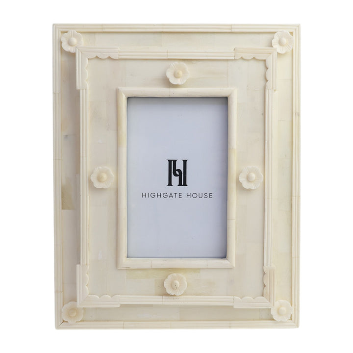 Carved Double Bone Photo Frame