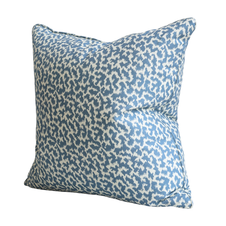 Chambray Blue Abstract Cushion