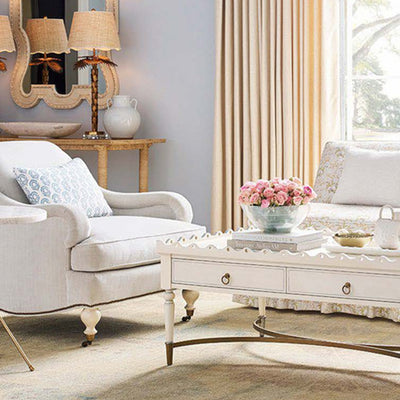 Charlotte Scalloped Edge Coffee Table