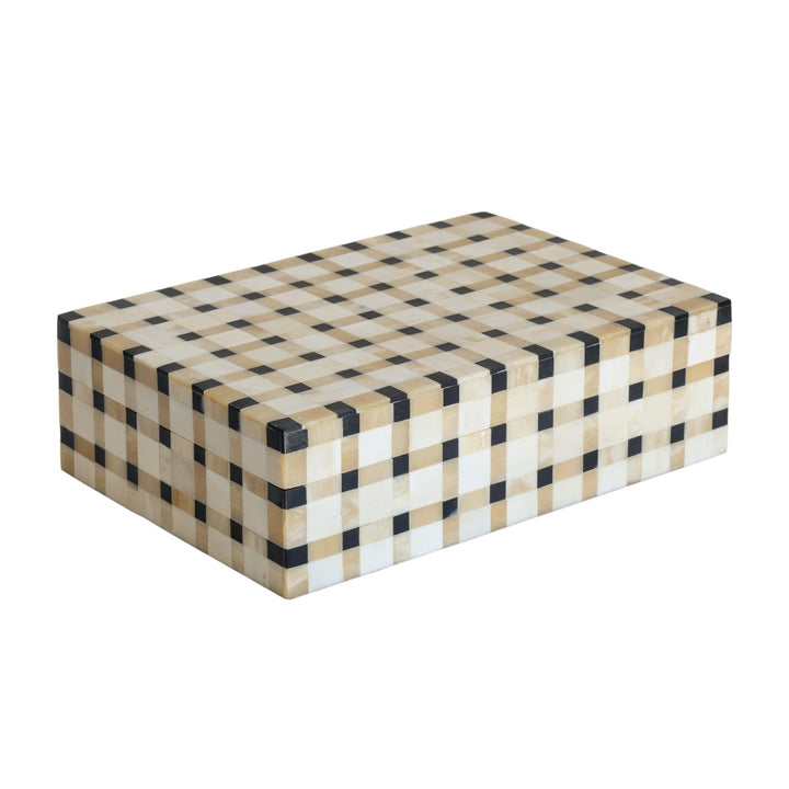 Checkered Black & Bone Box