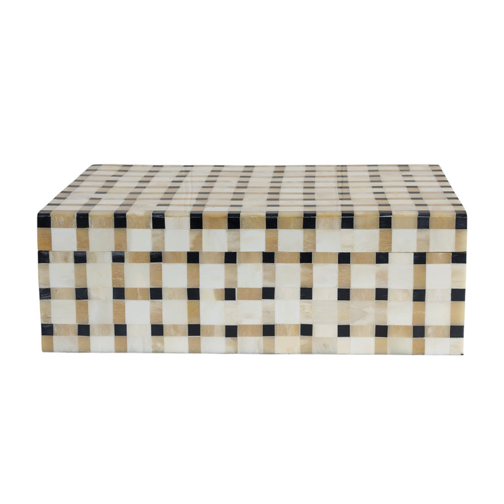 Checkered Black & Bone Box