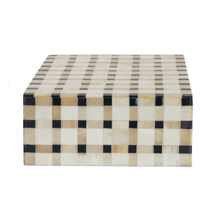 Checkered Black & Bone Box