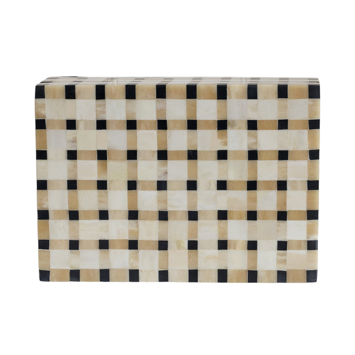 Checkered Black & Bone Box