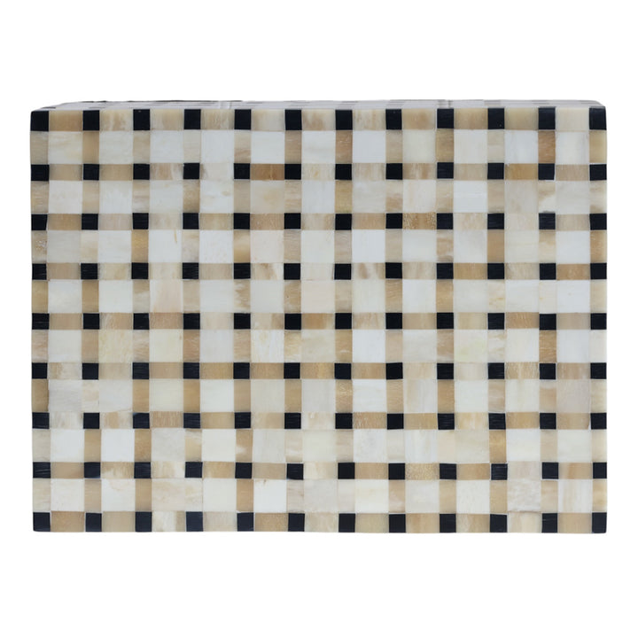 Checkered Black & Bone Box