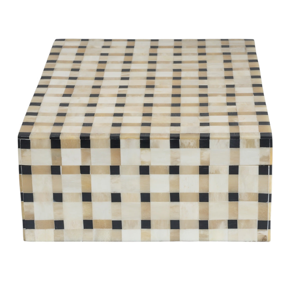 Checkered Black & Bone Box