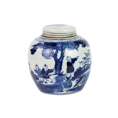 Children Playing Ginger Jar XS