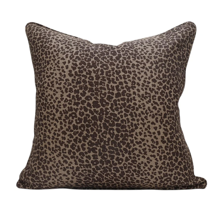 Choc Leopard Cushion