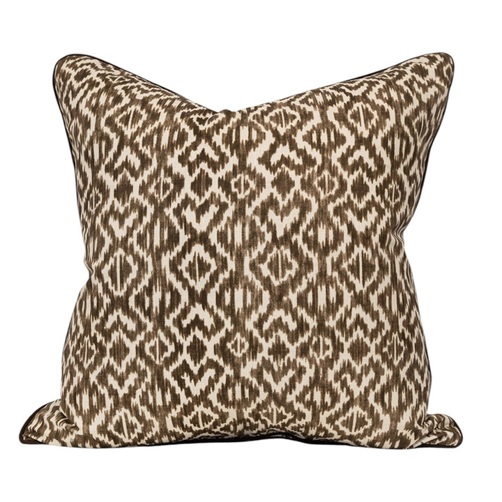 Chocolate Ikat Cushion