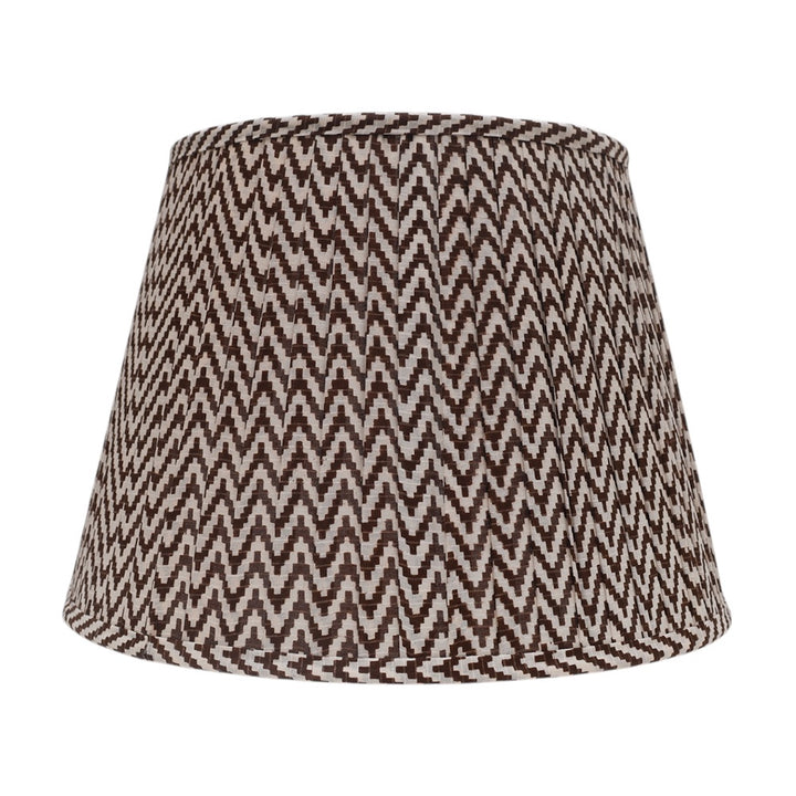 Chocolate Chevron Gathered Shade M