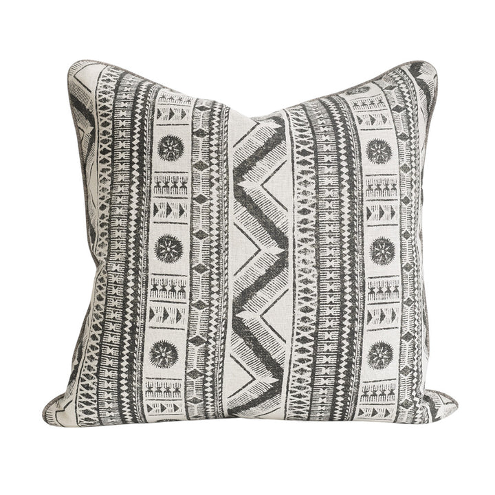 Chocolate Geometric Cushion