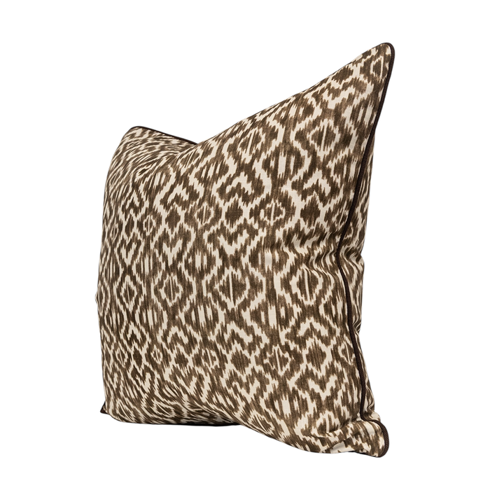 Chocolate Ikat Cushion