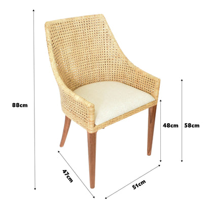 Classic Weave Dining Chair - Light