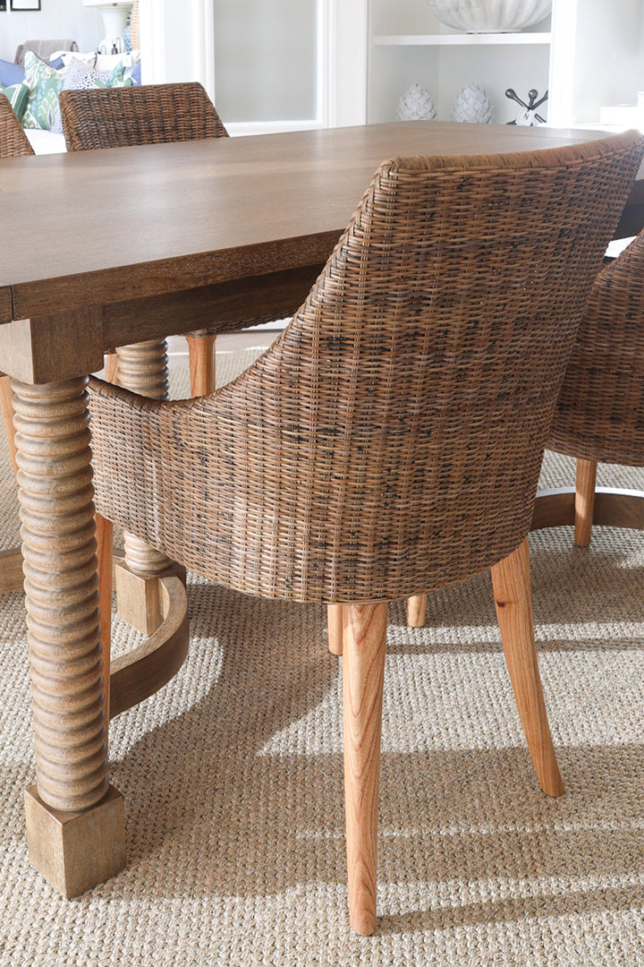 Classic Weave Dining Chair - Smoke