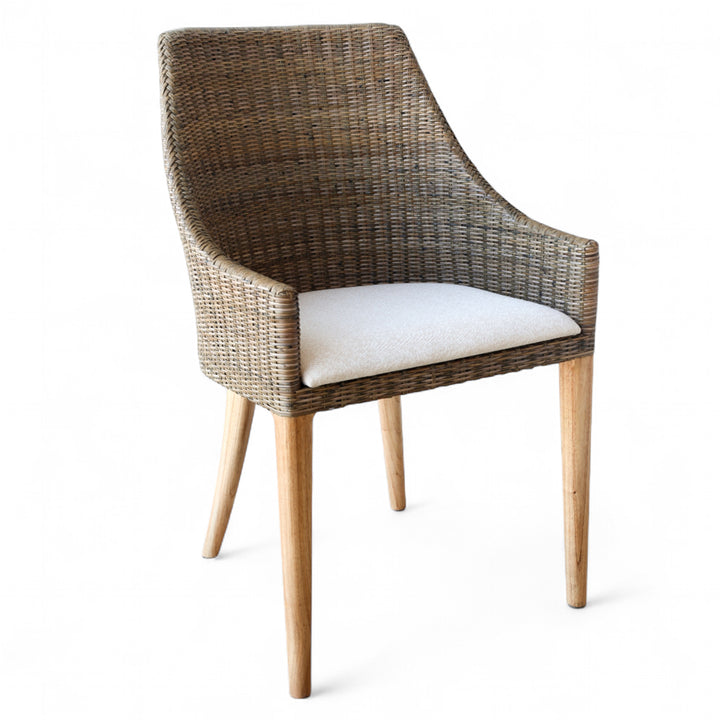 Classic Weave Dining Chair - Smoke